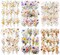 90PCS Floral PET Stickers, Botanical Flower Scrapbook Stickers for Journaling, DIY Crafts and Planner Decoration, Transparent Waterproof Junk Journal Supplies